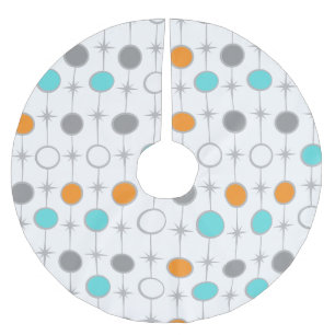 Retro Punkte und Polyester Weihnachtsbaumdecke