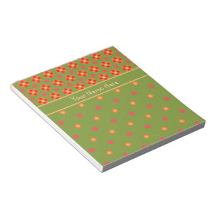 Retro-Pupien und Polka-Punkte-Editor oder Jotter Notizblock