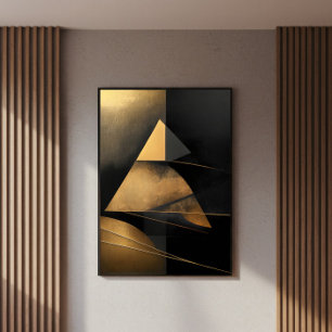 Retro-Pyramide der Zeit Poster