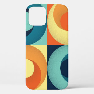 Retro Quadrate & Kreise: 1960er Jahre Muster Case-Mate iPhone Hülle