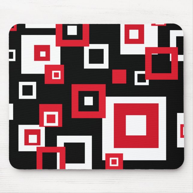 Retro Quadrate - Mousepad (Vorne)