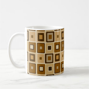 Retro quadratische Tasse