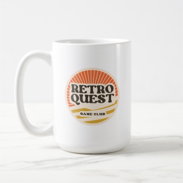 Retro Quest Old School Gamer Kaffeetasse (Links)