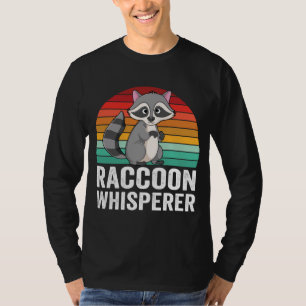 Retro Raccoon Whisperer Design für süße Tier Rac T-Shirt