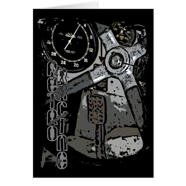 Retro Racing Oldtimer Details Grafikdesign (Vorne)