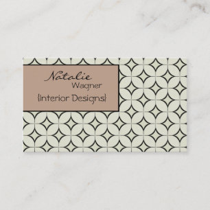 Retro Radiation Business Card, Latte Visitenkarte