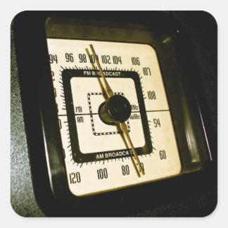 Retro Radio Dial 02 Aufkleber