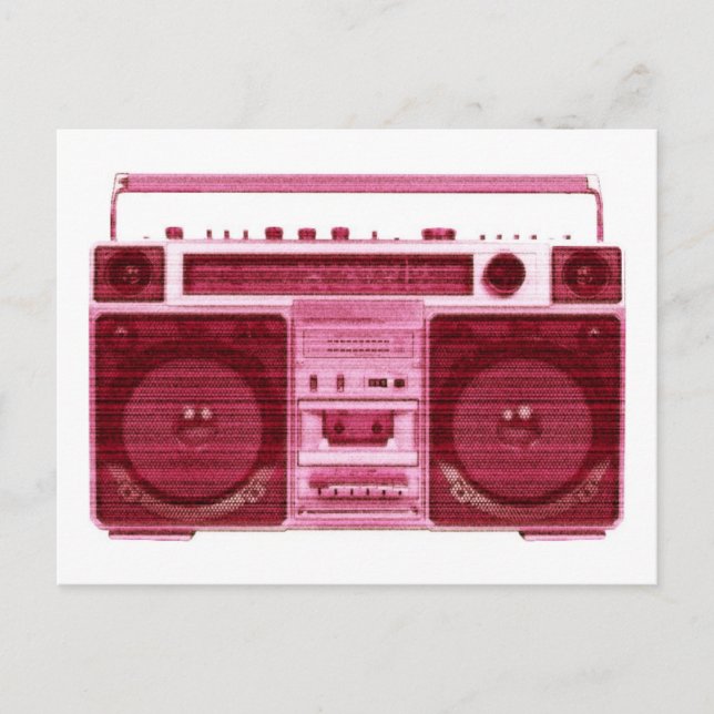 Retro-Radio-Postkarte Postkarte (Vorderseite)