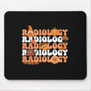 Retro Radiology Pumpkin Radiologe Xray Fall als Mousepad