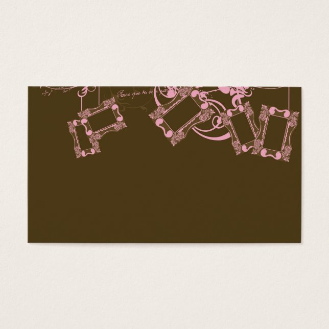 Retro-Rahmen-Visitenkarte (Vorderseite)