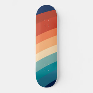 Retro Rainbow #1 #minimal #decor #art Skateboard