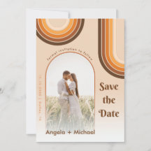 Retro Rainbow Arched Foto Boho 70er Groovy Trendy