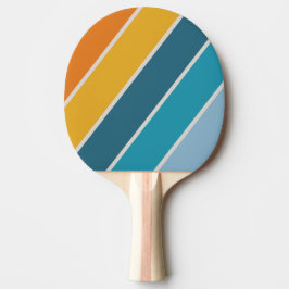 Retro Rainbow Bold Tischtennis Schläger