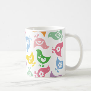 Retro Rainbow Chicks Eigene Geschenkidee Tasse