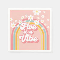 Retro Rainbow FIVE ist ein Vibe Groovy 5. Geburtst