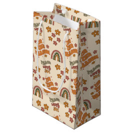 Retro Rainbow Flower Christmas Kleine Geschenktüte