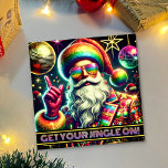 Retro Rainbow Glitzer Ball Santa Xmas Diskothek Pa Einladung<br><div class="desc">Schlieg die Nacht weg, Baby! Das ist ein Weihnachtsfest der 70er Jahre in der Disco! Der Retro Rainbow Glitzer Ball Santa Xmas Disco Party Einladung ist ein exklusives Design, mit dem Sie die festliche Tanzfläche erkunden können. Unser Hipster Santa, komplett mit Kristall-gekrustetem Tux, reflektierenden Regenbogenfarben und Roten Glitzer Handschuhen, wird...</div>