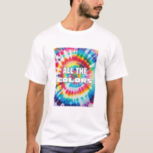 Retro-Rainbow-Krawatte T-Shirt