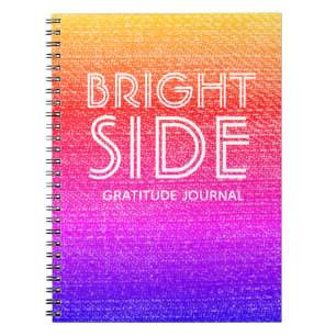 Retro Rainbow Lright Side Gratitude Journal