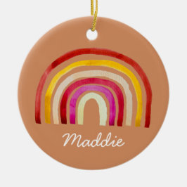 Retro Rainbow niedliche Wasserfarbe Keramik Ornament