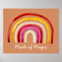 Retro Rainbow niedliche Wasserfarbe