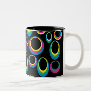 Retro Rainbow Ovals Tasse
