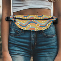 Retro Rainbow Smiley Blume