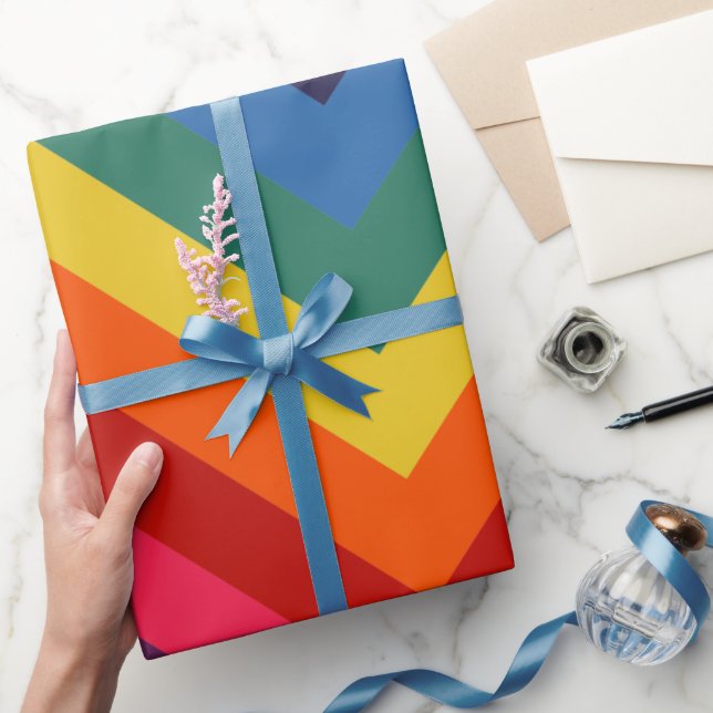 Retro Rainbow TotPhantastisches Wrapping Paper Geschenkpapier (Schenken)