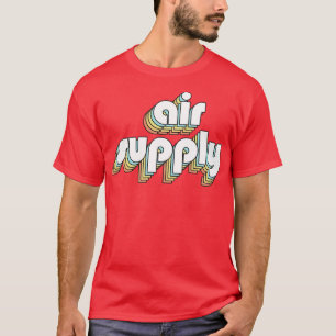 Retro-Rainbow-Typografie der Belüftung T-Shirt