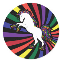 Retro Rainbow Unicorn