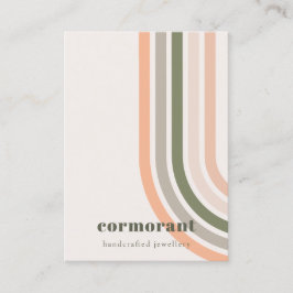 Retro Rainbow Wüste Chic Blank Juwelier Display Visitenkarte