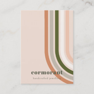Retro Rainbow Wüste Chic Blank Juwelier Display Visitenkarte