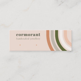 Retro Rainbow Wüste Chic Stuck Earring Display Mini Visitenkarte