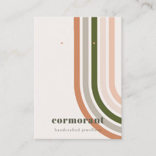 Retro Rainbow Wüste Chic Stuck Earring Display Visitenkarte