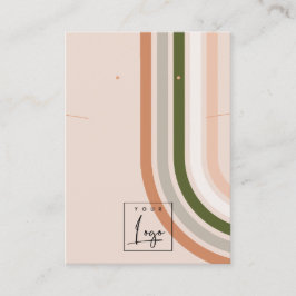 Retro Rainbow Wüstenlogos mit Nekklace Display Visitenkarte