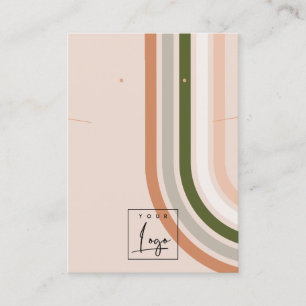 Retro Rainbow Wüstenlogos mit Nekklace Display Visitenkarte