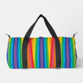 Retro Rainbows Small Duffel Bag Duffle Bag