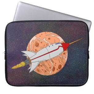 Retro-Rakete 2026 Laptopschutzhülle
