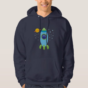 Retro-Rakete Hoodie
