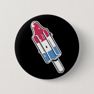 Retro-Raketen-Eis am Stiel Button