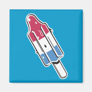 Retro-Raketen-Eis am Stiel Magnet