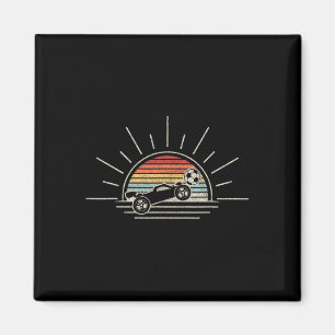 Retro-Raketen-Fußball-Auto Magnet