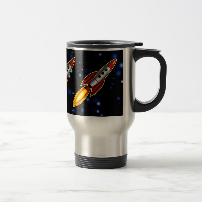 Retro-Raketen - Maßgeschneiderte Reisebecher (Rechts)