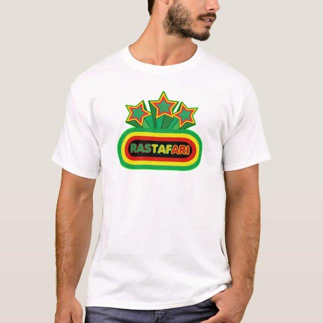 Retro Rastafari hat dunkle Shirts in der (Vorderseite)