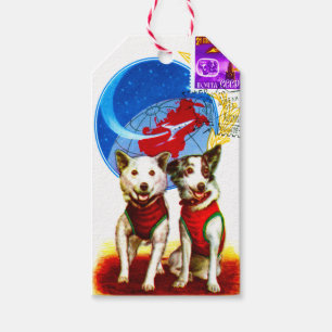 RETRO RAUM-ALTER (VINTAGE ASTRONAUTEN-HUNDE) GESCHENKANHÄNGER