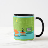 Retro Raum-Alterkitty-Tasse