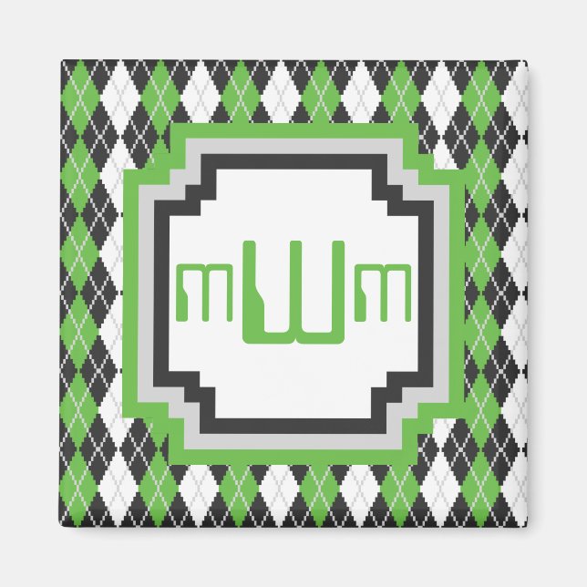Retro Raute Magnet (Vorne)