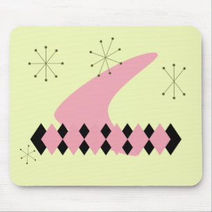 Retro Rauten-Mitte des Jahrhunderts modernes Mousepad