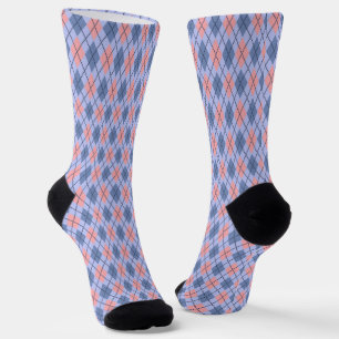 Retro rautenförmiges Muster. Socken