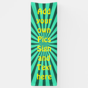 Retro Rays Black transp. + Ihr Backgr. Ideen Banner